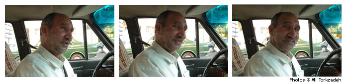 Mohammed Kalati, 58, Tehran taxi driver for 20 years 