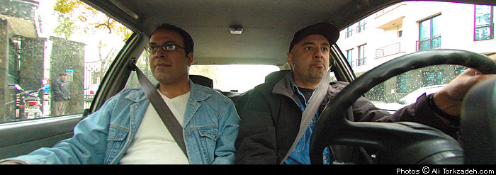 Expect the unexpected; it's required to survive Iran's roads. An American greenhorn at the wheel, With driving instructor Shahraum Yousefian Expect the unexpected; it's required to survive Iran's roads. An American greenhorn at the wheel, With driving instructor Shahraum Yousefian